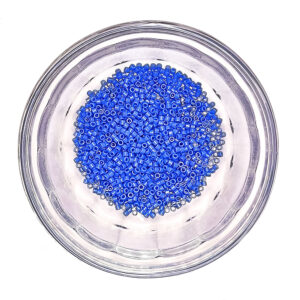 Opaque Cyan Blue Delica Seed Beads Size 11