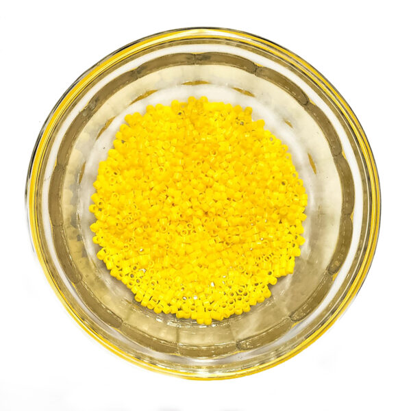 Opaque Dark Yellow Delica Seed Beads Size 11 183250