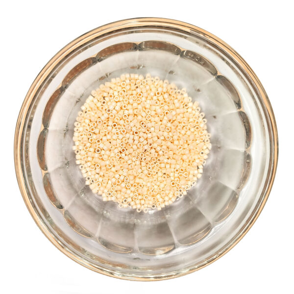Opaque Light Peach Delica Seed Beads size 11 184492