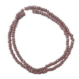 Faceted Rondelle Opaque Medium Purple 3x2mm Beads