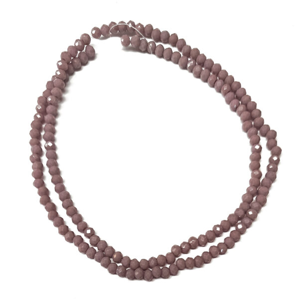 Opaque Medium Purple Rondelle 3x2mm Beads 180389