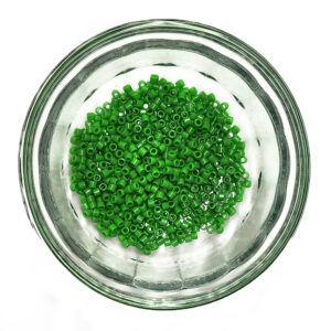 Opaque Pea Green Delica Seed Beads Size 10