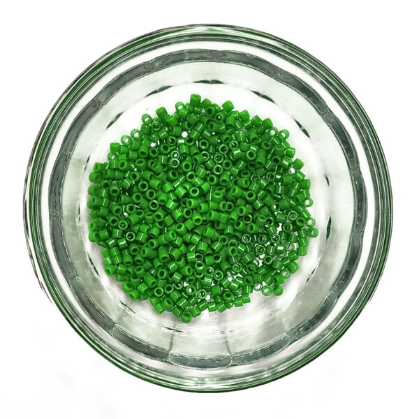 Opaque Pea Green Delica Seed Beads Size 10 181724