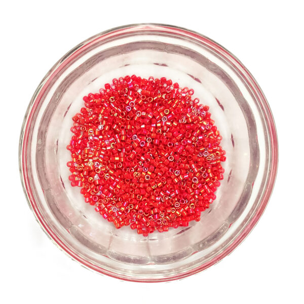 Opaque Red Lustre AB size 11 Delica 184214