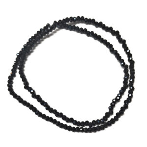 Faceted Rondelle 3mm Opaque Steel Blue Beads