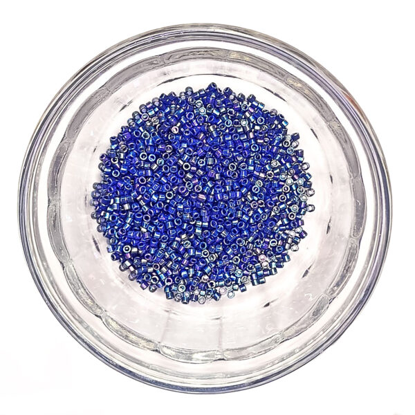 Opaque Royal Blue AB Delica Seed Beads Size 11 184165