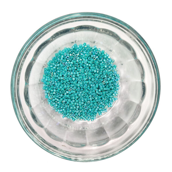 Opaque Turquoise AB Delica Seed Beads Size 11 184166