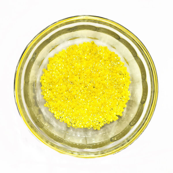 Opaque Yellow AB Delica Seed Beads Size 11 181605