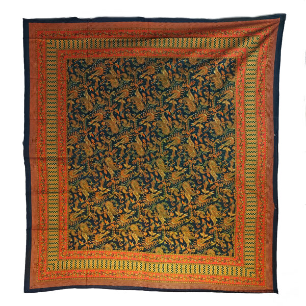 Paisley Leaves Double Tapestry Orange