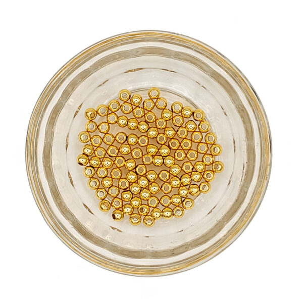 Plated Brass 4mm Round 180469