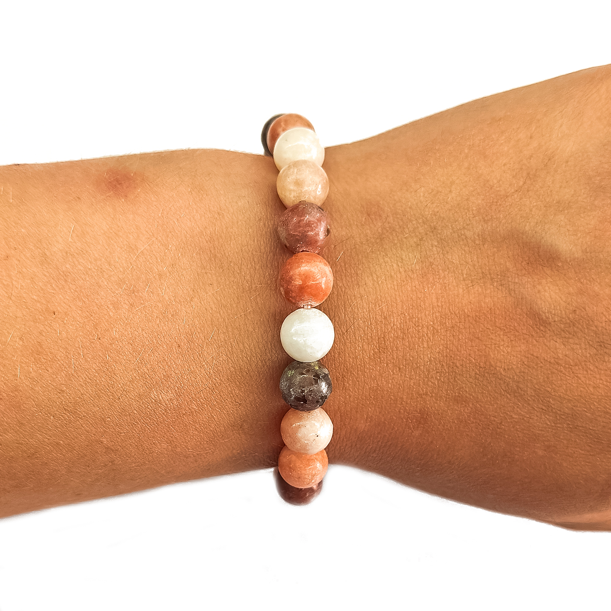 Plum Blossom Jade 8mm Bracelet 70952 2