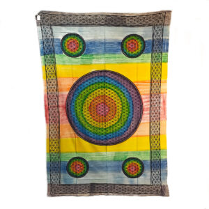 Rainbow Flower of Life Single