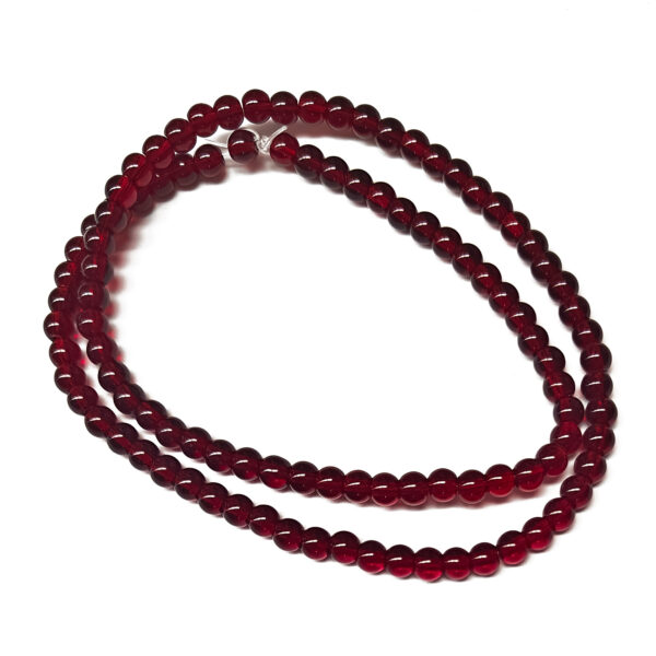 Red Round Glass Beads 4mm 180885