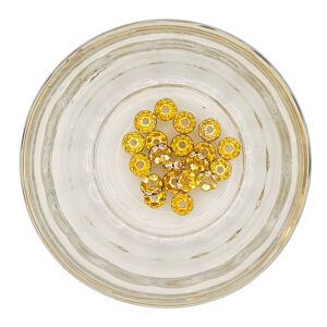 Brass Rhinestone 6mm Spacer Beads