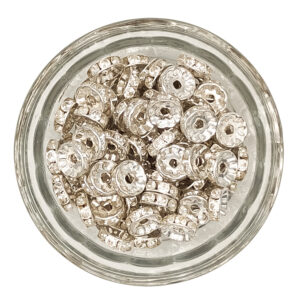 Rhinestone Spacer 10mm Beads