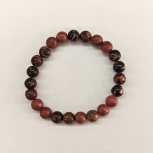Rhodonite 8mm Bead Stretchy Bracelet