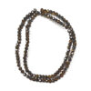 Rondelle 3.5x3mm Brown Half Black Plated 180408