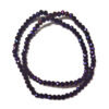 Rondelle 3x2mm Electroplated Purple Beads 180402