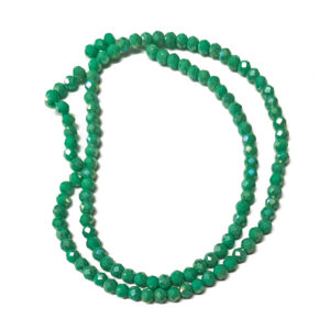 Faceted Rondelle Medium Sea Green 3x2mm Beads