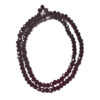 Rondelle 4x3mm Dark Red Faceted 180411