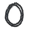 Rondelle 6x5mm Opaque Black 180417