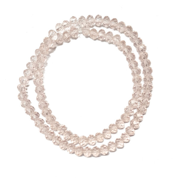 Rondelle 6x5mm Pink 180437
