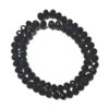 Rondelle 8x6mm Black Opaque 180416