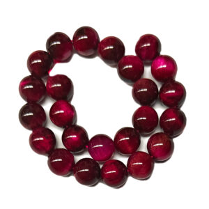 Rose Dyed Tigers Eye 8mm Beads