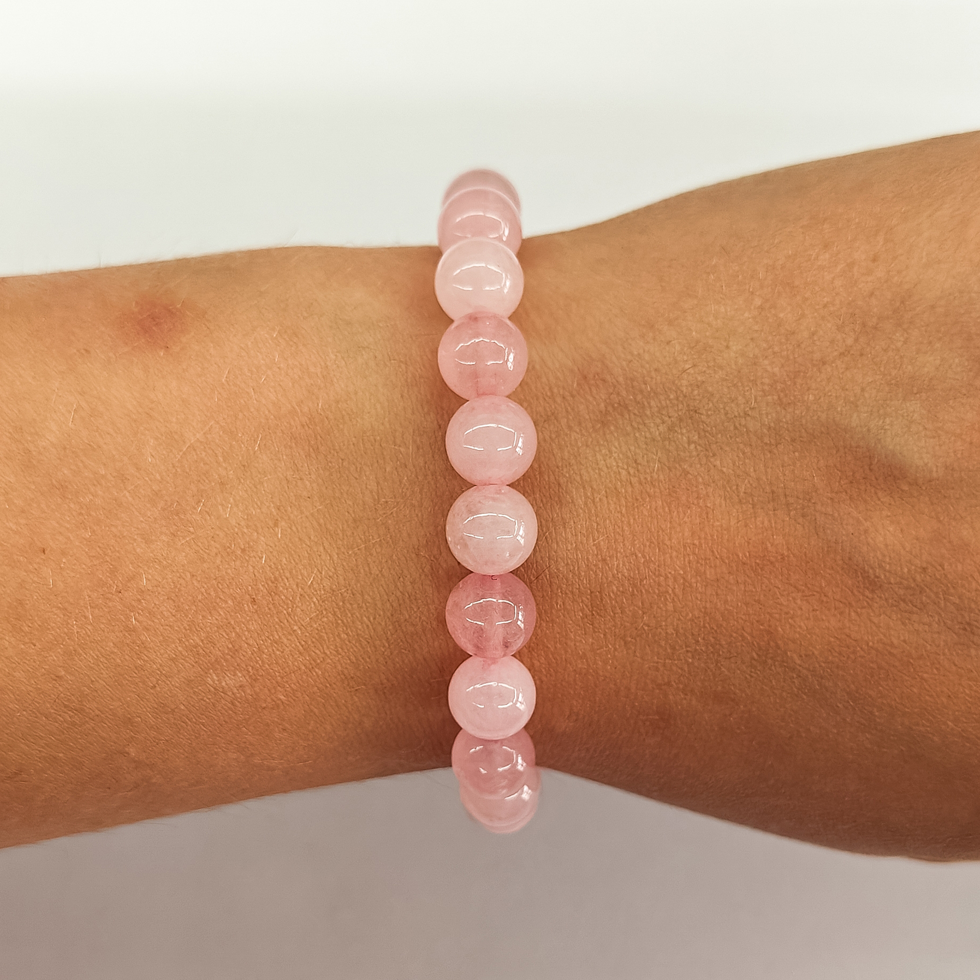 Rose Quartz 8mm Bead Stretchy Bracelet