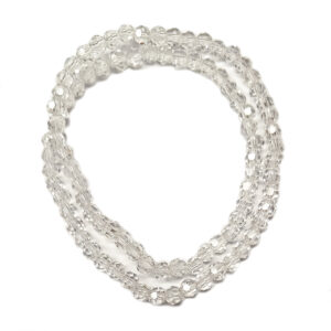 Faceted Round 4mm Clear Beads