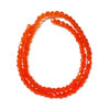 Round Faceted 4mm Dark Orange 180431