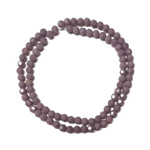 Faceted Round 4mm Mauve Beads