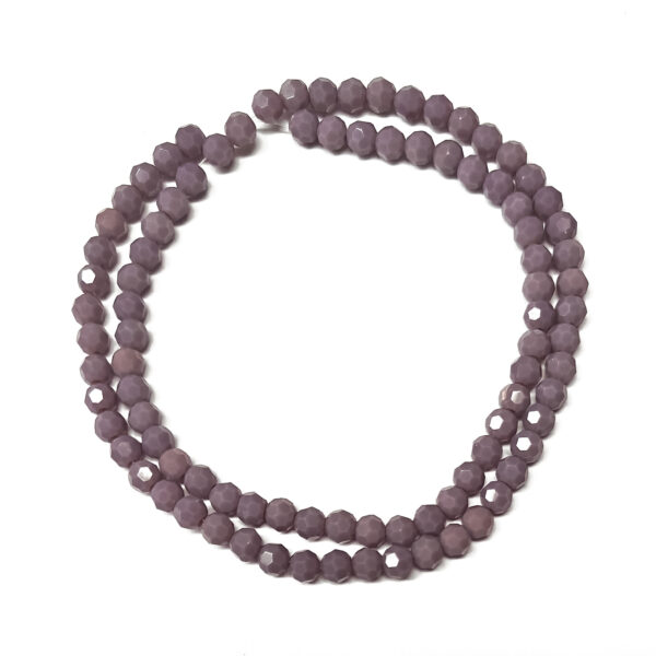 Round Faceted 4mm Mauve 180410