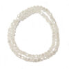 Round Faceted 4mm White Pearl Luster Beads 180463