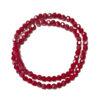 Round Facted 4mm Red Luster Plated Beads 180464