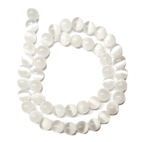 Selenite 8mm Beads 240011 Selenite 8mm Beads