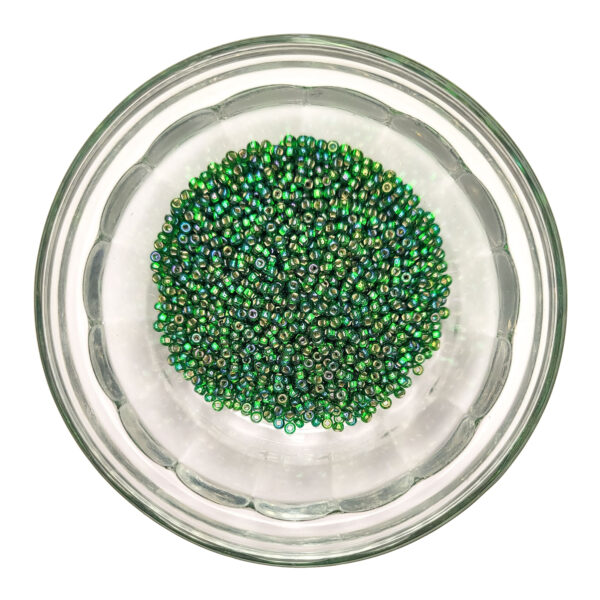 Silverlined Rainbow Emerald size 11 container 182156