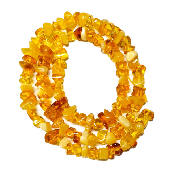 Small Amber Chip Beads