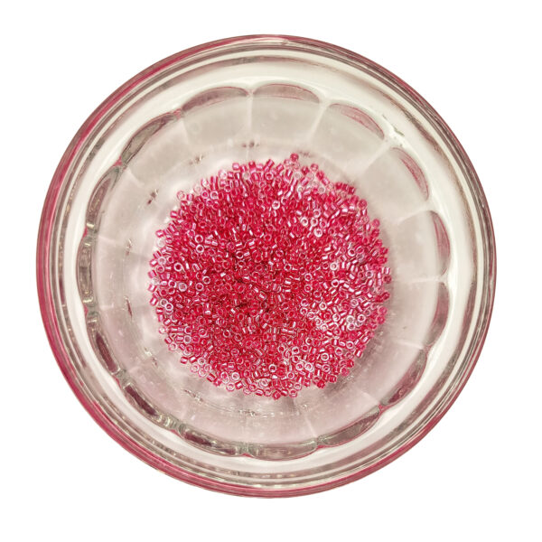 Sparkling Dark Pink Lined Crystal Delica Seed Beads Size 11 184914