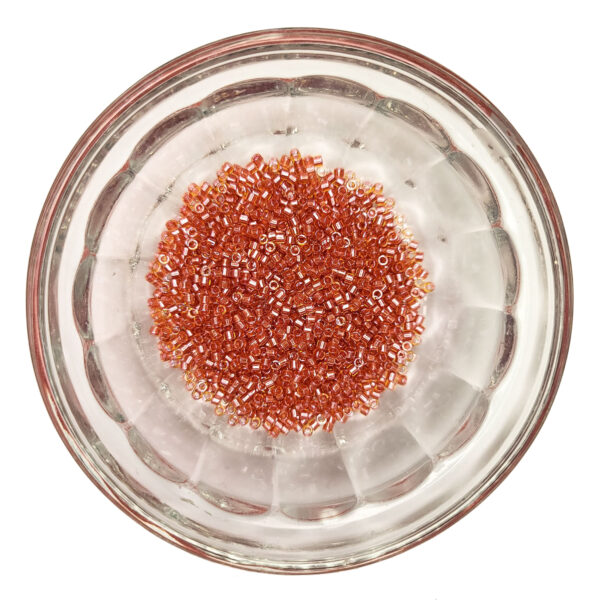 Sparkling Salmon Lined Crystal sz 11 184734