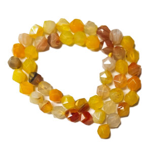 Star Cut Dyed Agate 8mm Beads