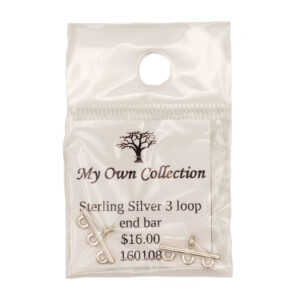 Sterling Silver End Bars 2 Pack