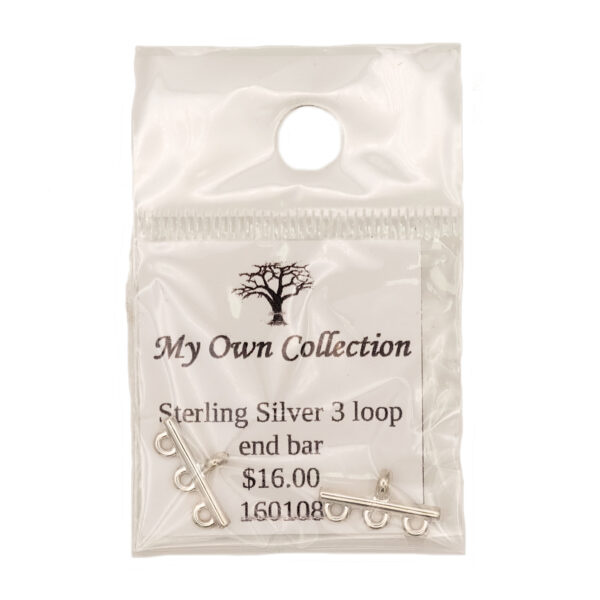 Sterling Silver End Bars 2 Pack 160108