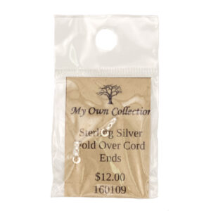 Sterling Silver Fold Over Cord Ends
