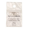 Sterling Silver Twined Infinity Link 160110