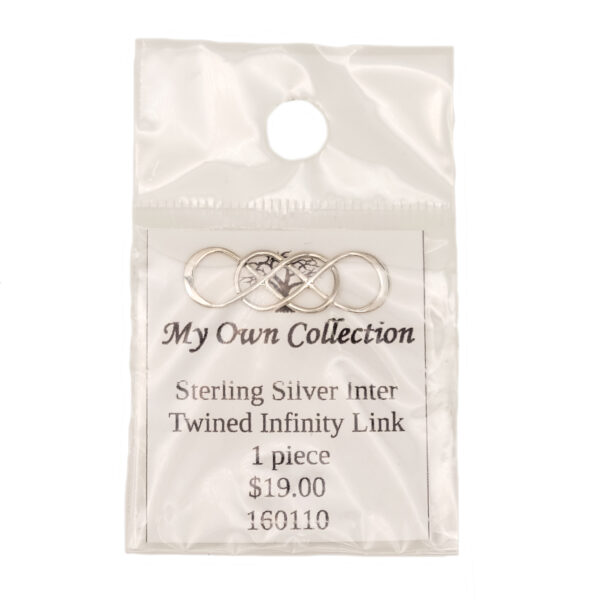 Sterling Silver Twined Infinity Link 160110