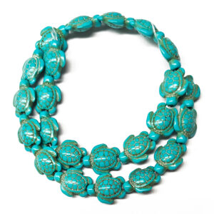 Synth Turquoise Sea Turtle Beads