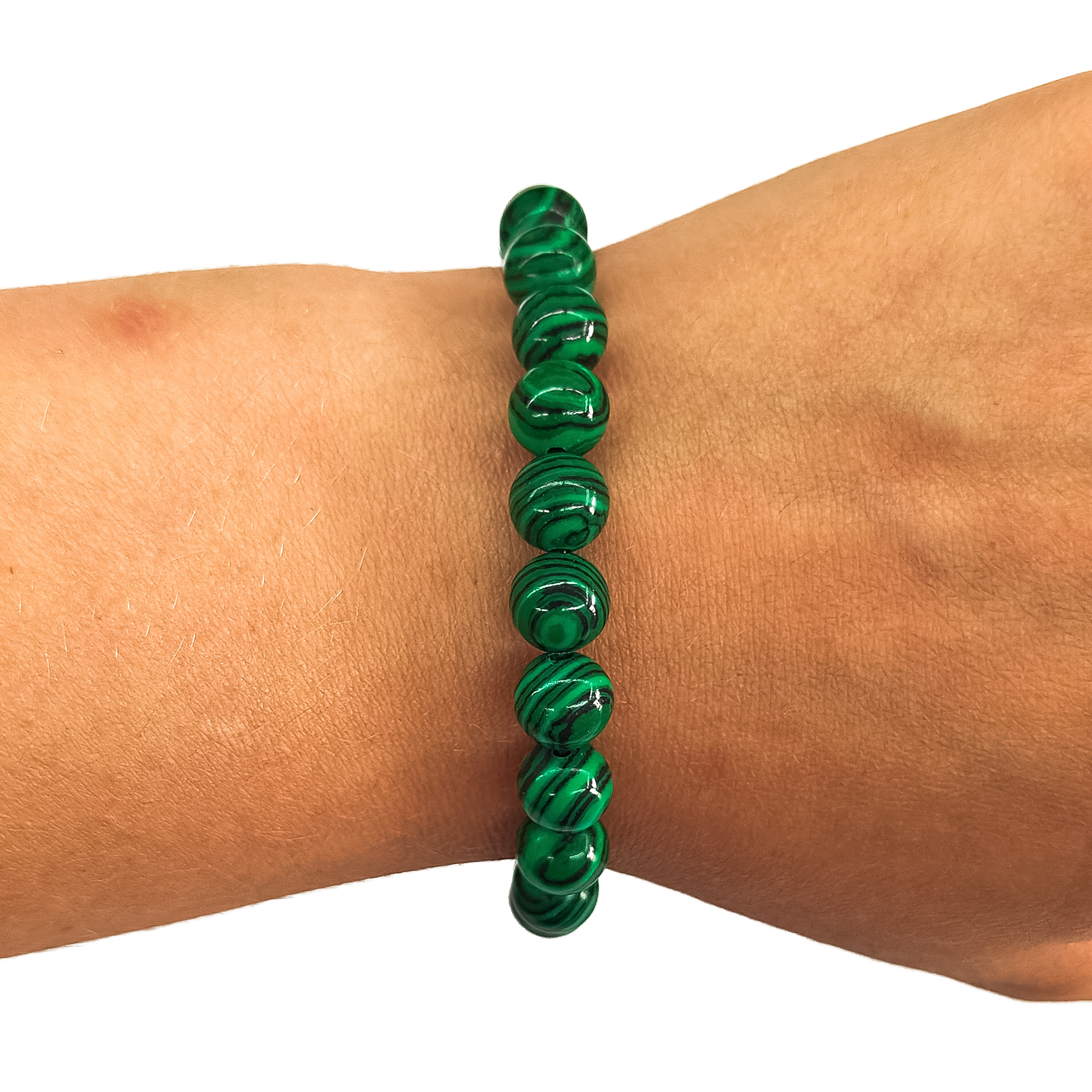 Synthetic Malachite 8mm Bracelet 70660 1