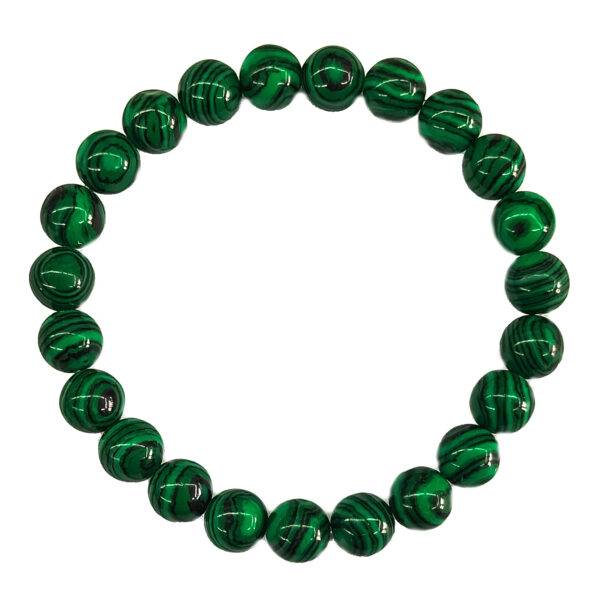 Synthetic Malachite 8mm Bracelet 70660 2 Synthetic Malachite 8mm Bracelet 70660 2
