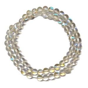Synthetic Moonstone Clear 6mm Beads